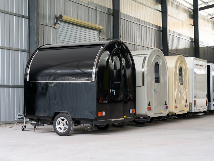 7.2ft Small Food Trailers for Coffee, Ice Cream, Bubble Tea, BBQ, Hotdog, and Street Food