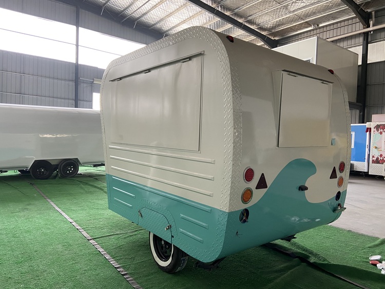 Pink Cute Thomas-Style Mobile Ice Cream Electric Food Trailer