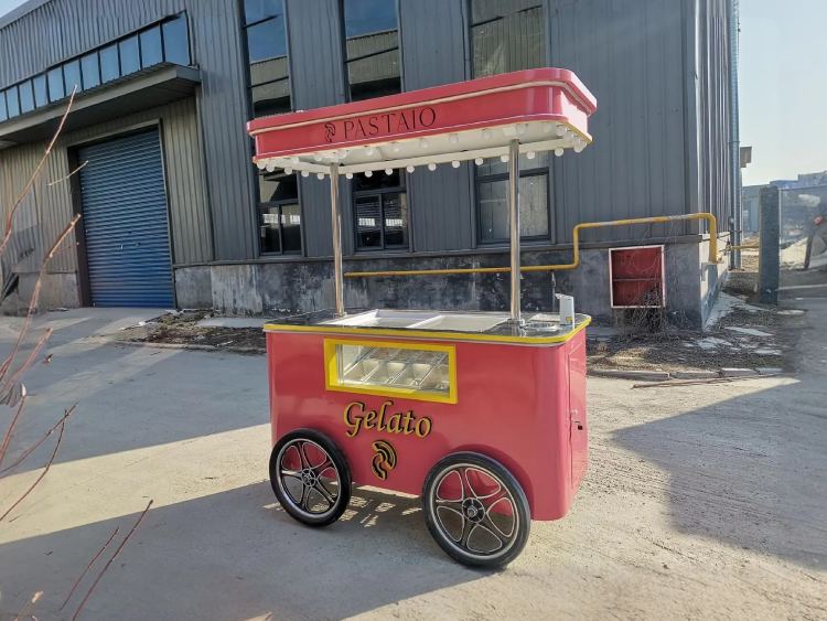 Pink Ice Cream Cart