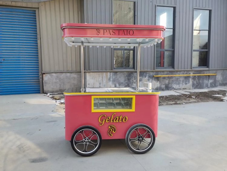 Pink Ice Cream Cart