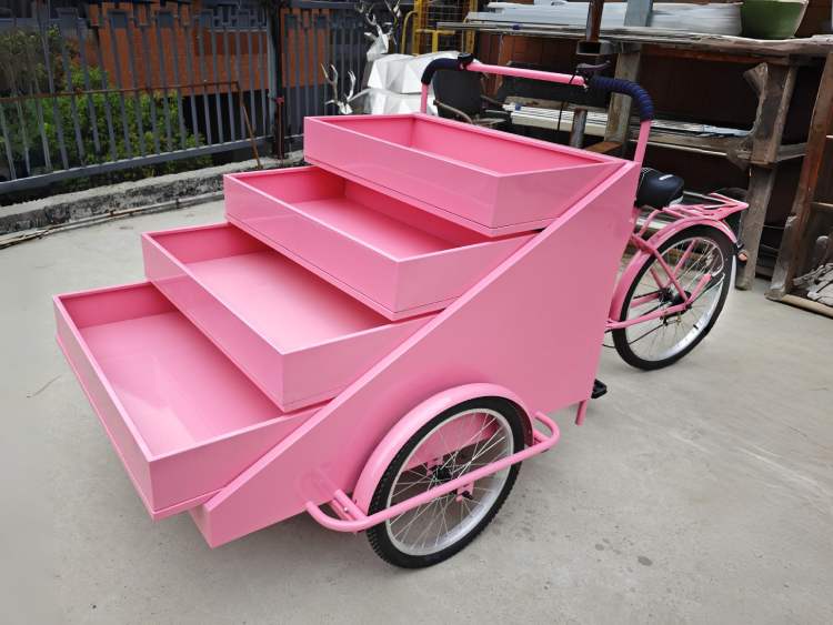 Pink Street Vendor Cart for Sale