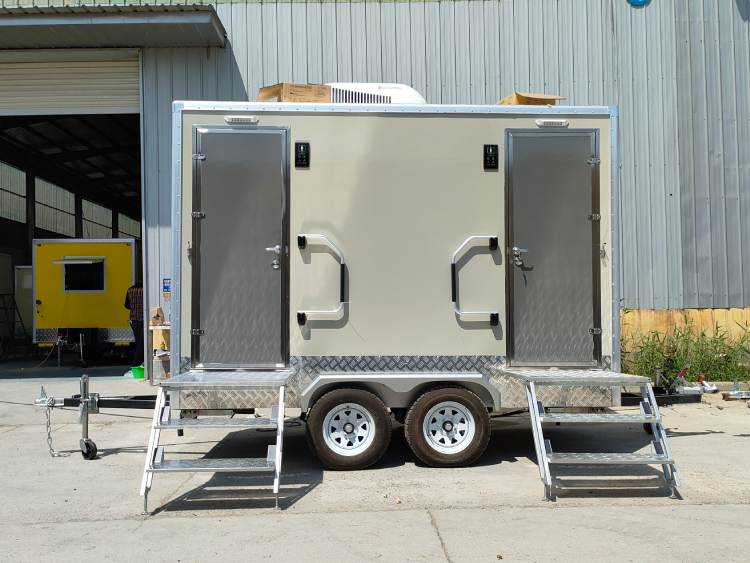 2-stall Luxury Restroom Trailer for Sale