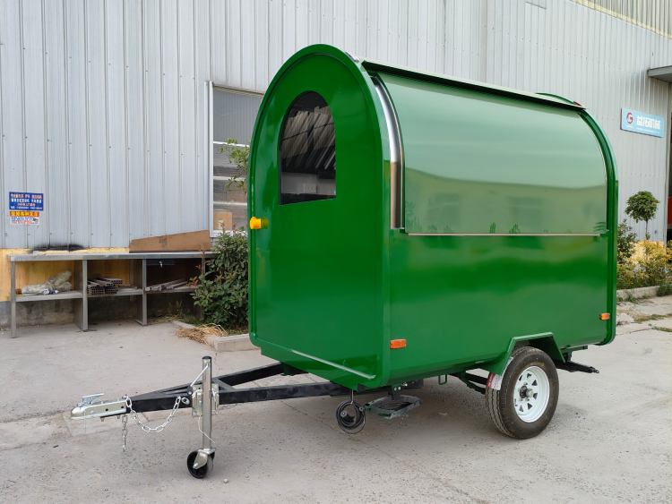 Green Mini Food Truck Trailer