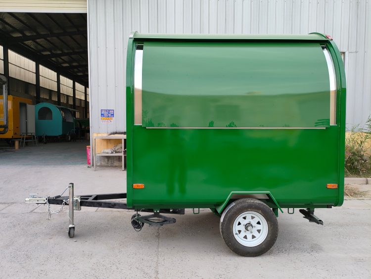 Green Mini Food Truck Trailer