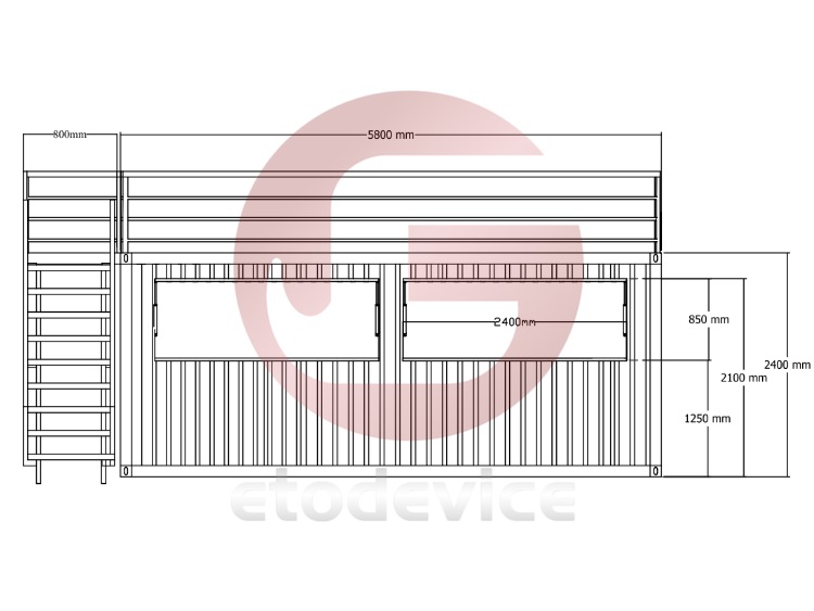 20ft Custom Container Restaurant