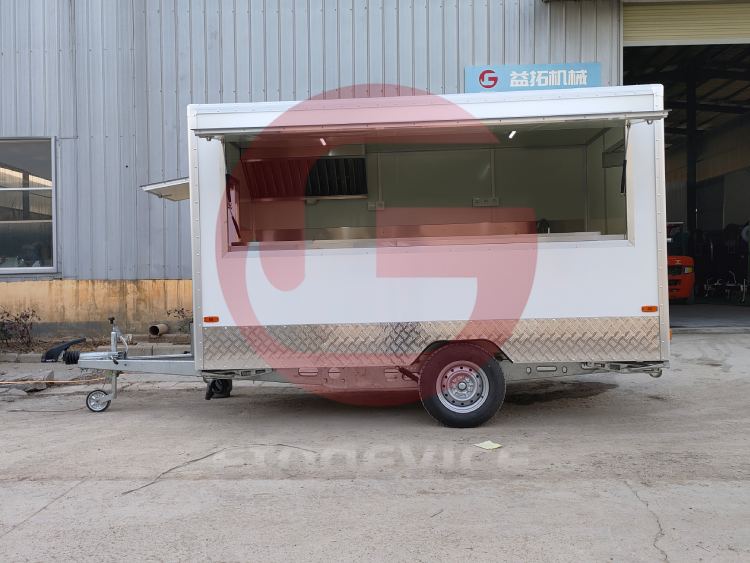 11ft White Food Trailer for Sale